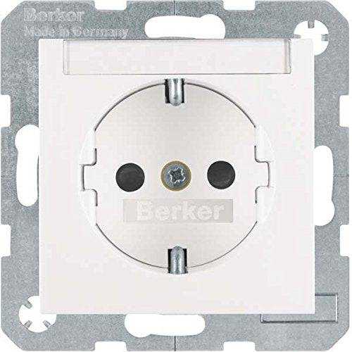 Berker 47498989 Steckdose SCHUKO mit Beschriftungsfeld u. erh.BS S.1/B.3/B.7 polarweiß, glänzend Mesch Shop Berker 47498989 Steckdose SCHUKO mit Beschriftungsfeld u. erh.BS S.1/B.3/B.7 polarweiß, glänzend Mesch Shop